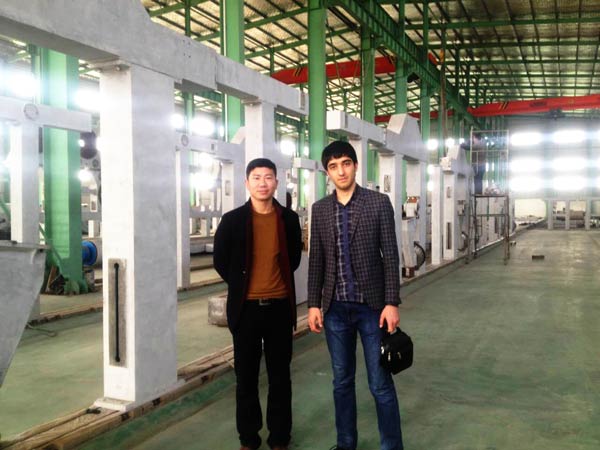 uzbekistan customer visit our factory